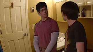 Drake and Josh are stuck in my bathroom