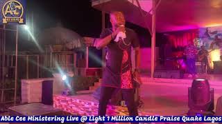 Able Cee Live Ministration @ Light 1 Million Candle Praise Quake Lagos