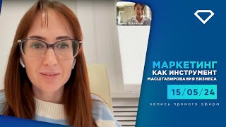 Маркетинг как инструмент масштабирования бизнеса. Эфир с Анной Плетнёвой