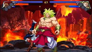 MUGEN 1.1 OROCHI IORI 97 VS BROLY STAGE [DBFZ] PLANET NAMEK DESTROYED