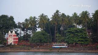 Buses crossing Moti Lake, Sawantwadi