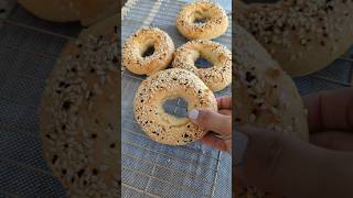 Easy Homemade Bagels #shorts #breakfast #food #brunch