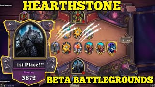 EPIC 1ST PLACE FINISH - AUTOCHESS VARIATION - HEARTHSTONE BATTLEGROUNDS BETA