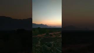 Sunset view on mountain 🌄   #sunset #mountain #westernghats #shorts