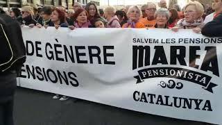 Marea pensionista de Catalunya Vaga feminista 8 març 2019