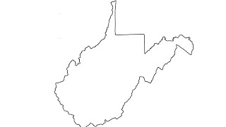 How to Draw West Virginia (the easiest state to draw)