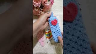 [short] Organizador marca páginas de livro em crochê  #croche  #diycroche  #artesanato