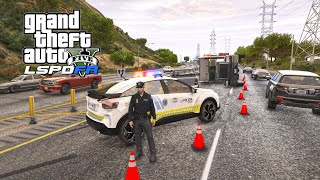 CAMIÓN VOLCADO en AUTOPISTA - PL BADAJOZ  | -  (LSPDFR #1083)