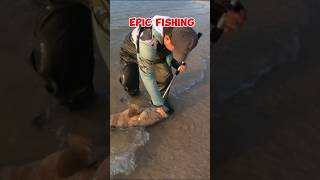 Epic Fishing in Shore #shorts #fishing #fish #fishingvideo