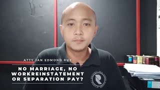 No marriage, No work