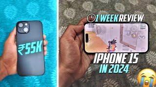 🔥Phone 15 1 Week Gaming Review | iPhone 15 for BGMI/PUBG | iPhone 15 BGMI Test | iPhone 15 for BBD