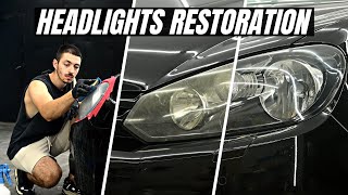 How Headlights Are Restored Permanently - Car Detailing