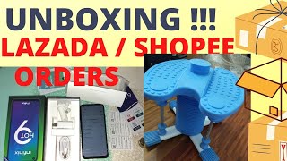 Multiple Unboxing Lazada and Shopee Orders 2019 - 2020