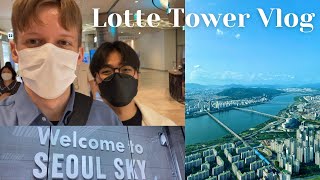 Seoul VLOGas: Lotte Tower with a Korean friend / Seulas, Pietų Korėja / 서울 브이로그 / 롯데타워 /  #kgsp #gks