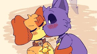 Catnap x DogDay  " Flirting with a Smile " Poppy Playtime Chapter 3 Comic Dub 16+