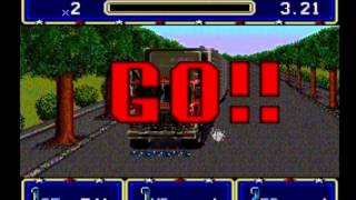 Sonic Blast Man on the Super Nintendo -- hit stage -- the truck