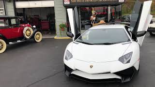 Cincinnati Lamborghini Aventador SV Repair Cincinnati Oil Service Brakes Repair demonstration