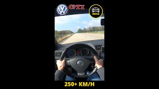 VW Golf 5 GTI on AUTOBAHN (250+ KM/H)