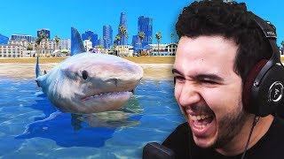 UN REQUIN TERRORISE LOS SANTOS (GTA 5)