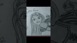 Rapunzel Sketch | Rapunzel Drawing | Tangled #sketch #shorts #tangled #rapunzel