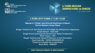 5. İzmir Rüzgâr Sempozyumu -  4. Oturum