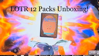 The Lord of the rings tales of the middle Earth Magic the gathering￼ unboxing pack 12 packs. MTGA