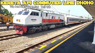 TRIP KERETA API COMMUTER LINE DHOHO!TARIF 12K JOMBANG-TULUNGAGUNG