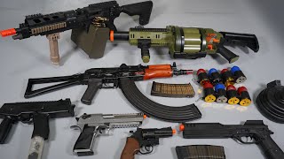 M32 Grenade Launcher Nerf Gun Toy Gun - AK47 Airsoft M4 Machine Gun - Realistic Toy Guns Collection