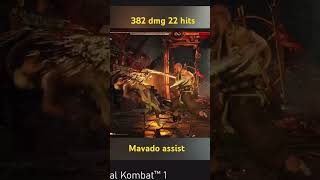 Best  Baraka combos Shock Mavado assist combo Mortal Kombat 1 #mk1 #short  #shorts #mortalkombat