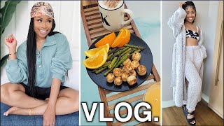 SELF CARE DAY✨ | Nails + Hair Refresh, My Go-To Makeup & Trying New Vegan Recipe!