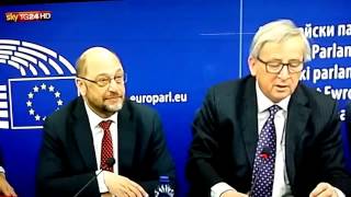 Schulz-Juncker ridono dell'Italia