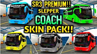 Sr3 Slepper Coach Skin Pack Link For Bussid || Saintmartin Paribahan Skin Pack Sr3 Slepper Coach Mod