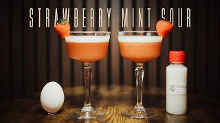 Egg White vs Vegg White - Strawberry Mint Sour