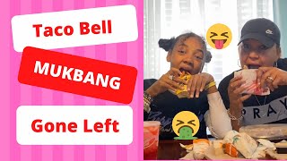 Taco Bell Mukbang / humming while eating / Alani is being rude and loud /