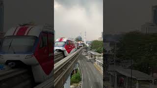 Hang Tuah Monorail Station with Masjid al-Bukhary Mosque view #rapidKL #KLMonorail