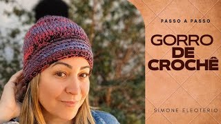 GORRO TOUCA DE CROCHÊ fácil e rápida de fazer