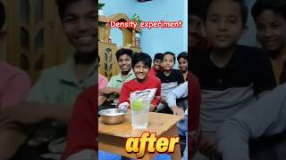 Density experiment || magic ||#science #physics