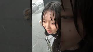 Person loses a bag full of bagels when the bag gets wet in a rainstorm!