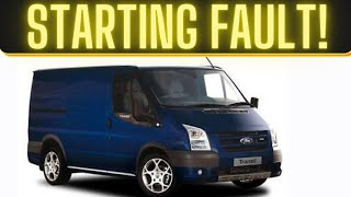 Ford Transit ignition fault, starting fault that looks like starter motor, battery, wiring easy fix