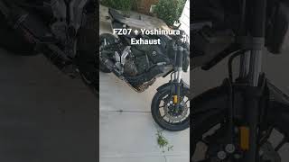 FZ07 Start Up + Revs