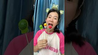 Turlano ponen shikawa thu thu thu thu #funny #jelly #eating #lollipop