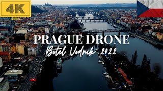 Botel Vodnik by Drone - Prague, Czech Republic 2022 || Chill background music