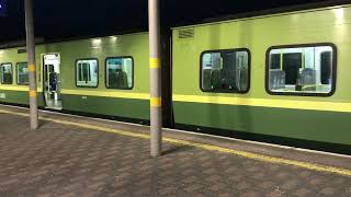 DART Train at Bray Station at Night