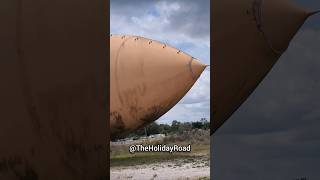 There's a port open on the Nasa Shuttle Tank. #shorts #nasa #spaceshuttle #abandoned #fueltank