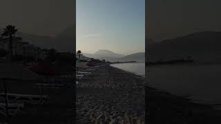 Early Morning Walk On Calis Beach In Turkiye #shorts #travel