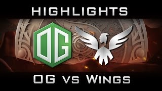 DOTA 2 : OG vs Wings The International 2016 TI6 Highlights