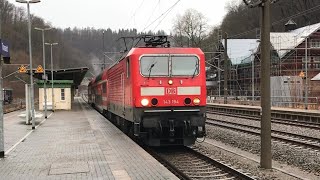 Ausfahrt BR 143 194 als S3 nach Dresden Hbf mit Lichtgrüßen und Doppelmakro