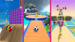 GOING BOLLS  LEVEL 529 V'S SKY ROLLING BALL 3D V'S ACTION BALL RACE, PORTAL RUN, ANDROID MOBILE GAME