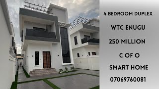 LUXURY 4 BEDROOM DUPLEX IN WTC ENUGU FOR ODOGWU MAN