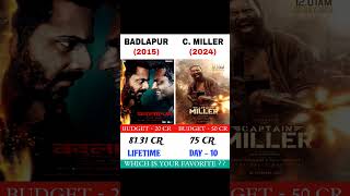 Badlapur vs Captain Miller Movie Comparision || box office collection #rlglawa #viral #captainmiller